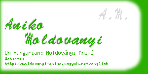 aniko moldovanyi business card